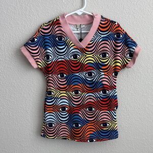 KENZO Kids Girl Eye Pattern Sweatshirt Dress sz 4